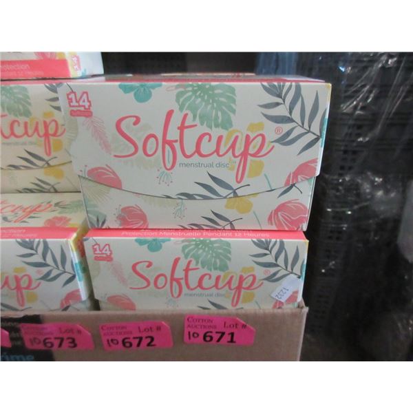 10 Boxes of 14 Softcup Menstrual Discs