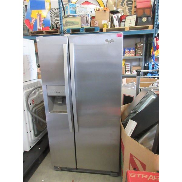 Whirlpool Stainless Steel Refrigerator working