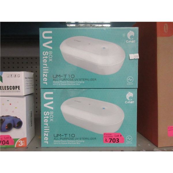 2 UM-T10 All  Purpose UV Box Sterilizers