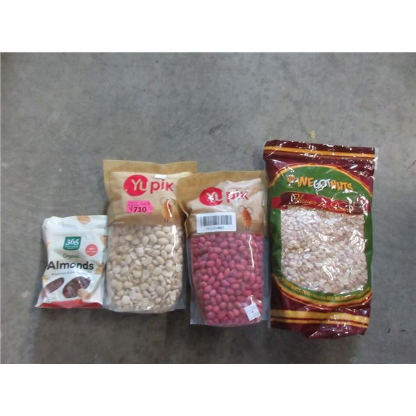 4 Assorted Bags of Nuts