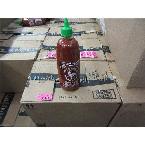 Box of 11 x 28 Oz. Sriracha Hot Chili Sauce