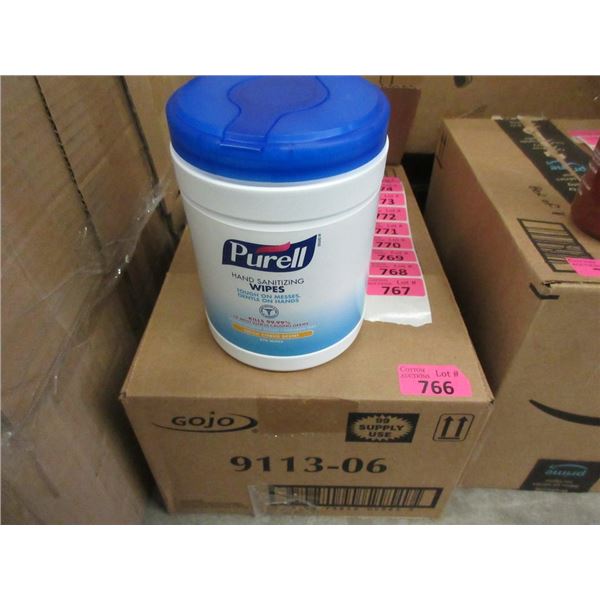 Case of 6 Tubs of Purell Hand Sanitizing Wipes