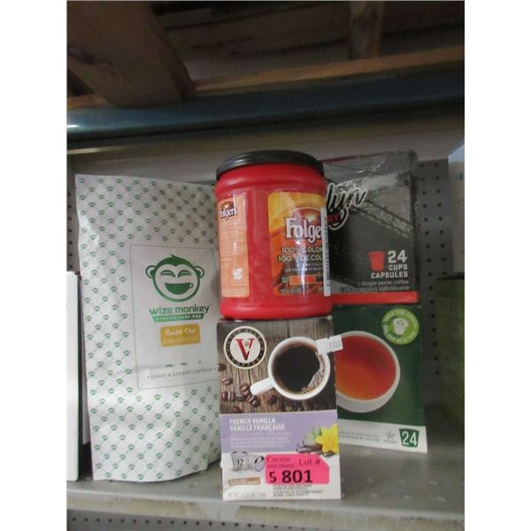 Lot of Assorted Coffee & Tea - Many Single Serve