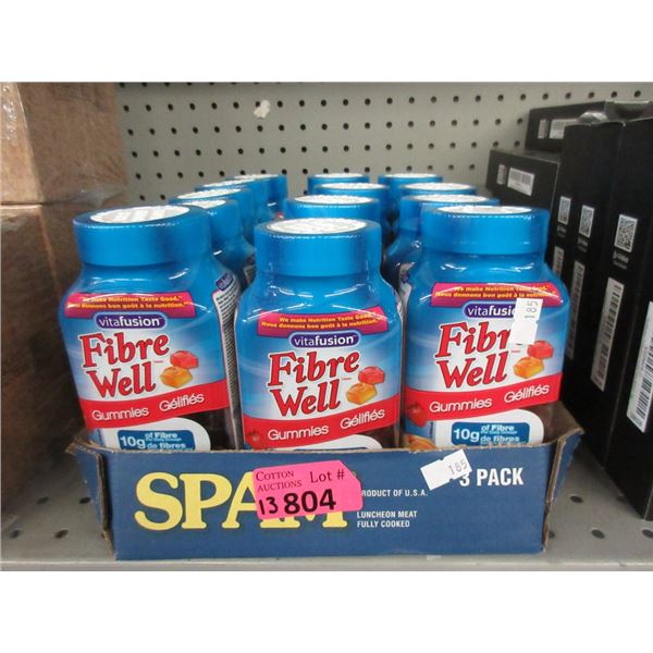 13 Bottles of 90 Fibre Well Gummies
