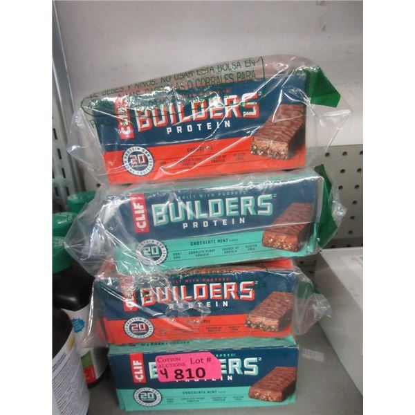 4 Boxes of Assorted Clif Protein Bars