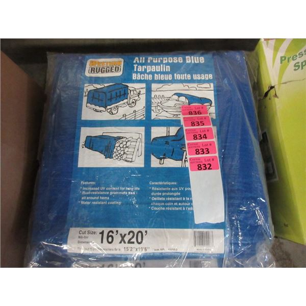 New 16' x 20' Blue All Purpose Tarp