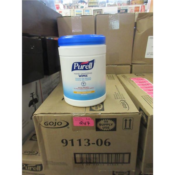 Case of 6 Tubs of Purell Hand Sanitizing Wipes