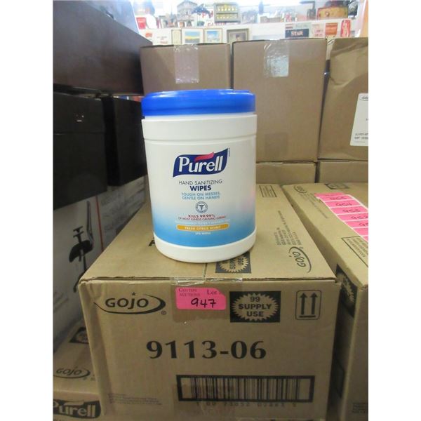 Case of 6 Tubs of Purell Hand Sanitizing Wipes