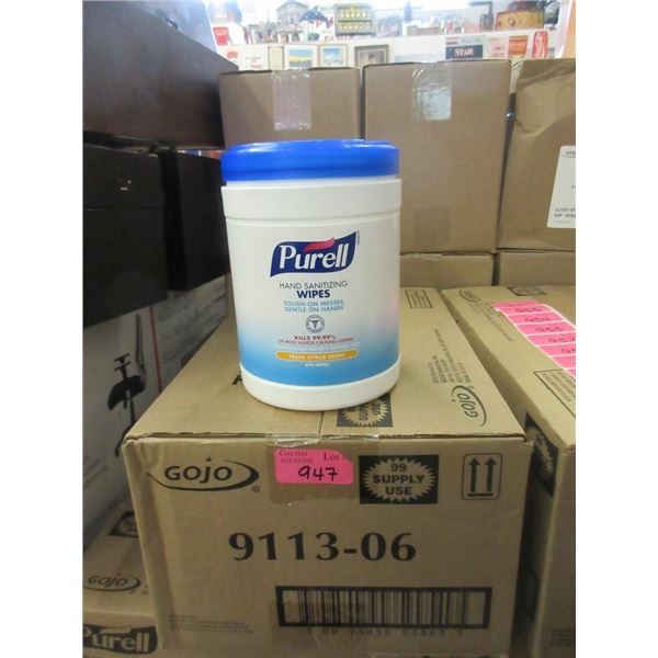 Case of 6 Tubs of Purell Hand Sanitizing Wipes