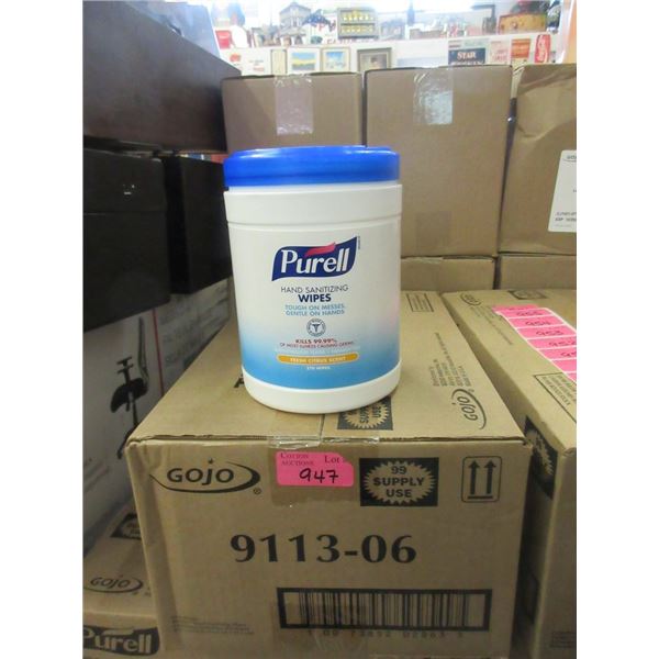 Case of 6 Tubs of Purell Hand Sanitizing Wipes