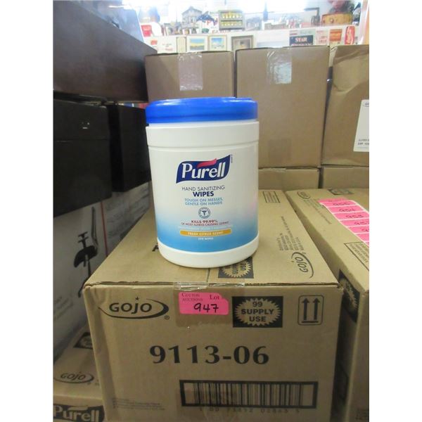Case of 6 Tubs of Purell Hand Sanitizing Wipes