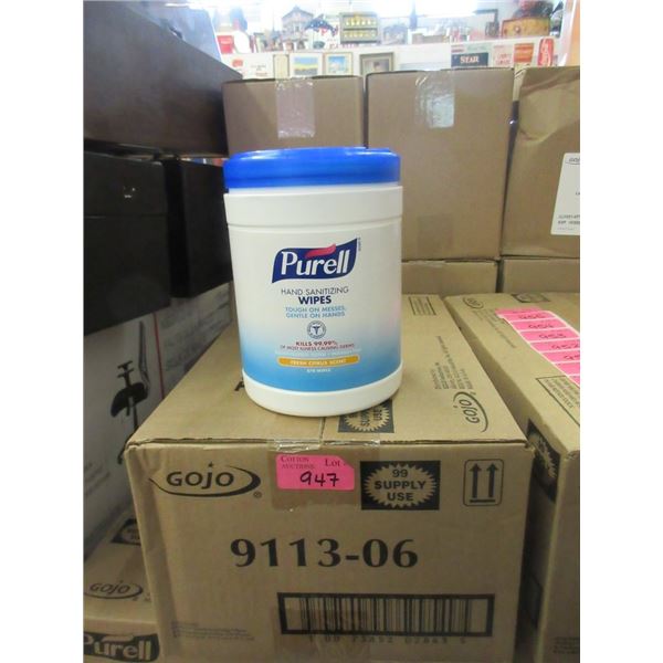 Case of 6 Tubs of Purell Hand Sanitizing Wipes