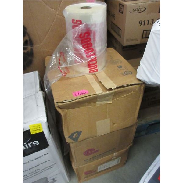 3 Cases of 4 Rolls of Bulk Food Bags