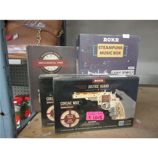 4 New Rokr 3D Working Wood Puzzles