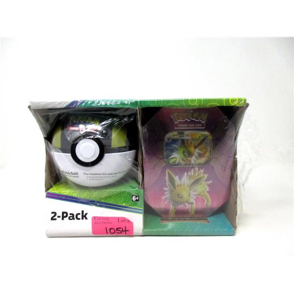 Pokemon 2-Pack Trading Cards & Poke Ball