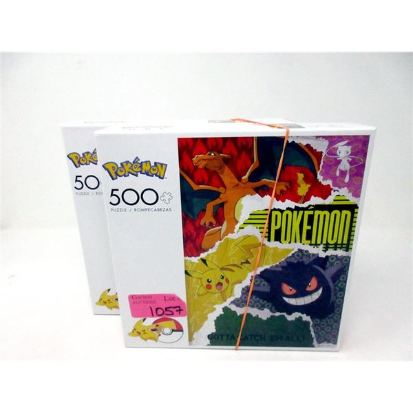 2 New 500 Piece Pokemon Jig Saw Puzzles