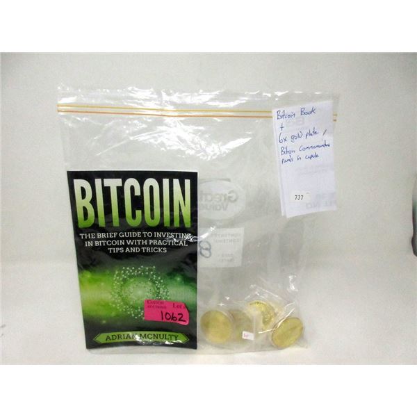 Bitcoin Book & 6 Bitcoin Commemorative Rounds