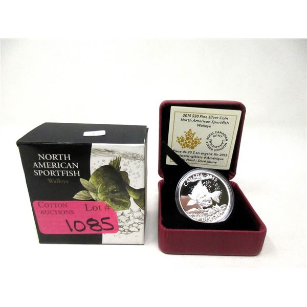 2015 Fine Silver Canadian "Sport Fish" $20 Coin
