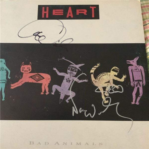 Signed Heart Bad Animals Album Cover