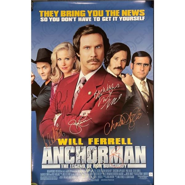 Signed Anchorman Movie Poster