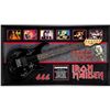 Image 1 : Signed and Custom Framed Iron Maiden Guitar