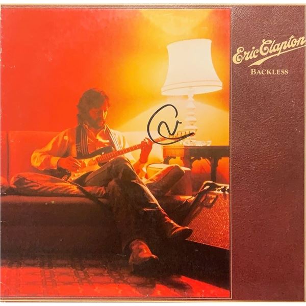 Signed Eric Clapton Backless Album Cover