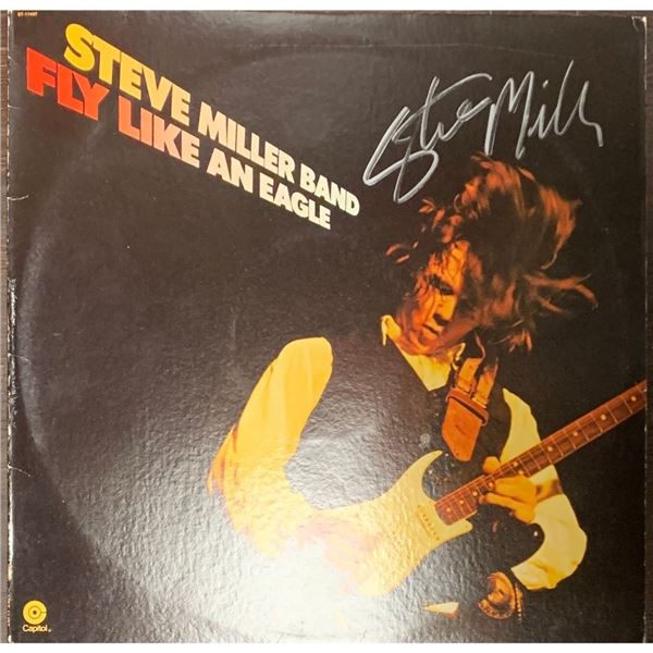 Signed Steve Miller Band, Fly Like An Eagle Album Cover