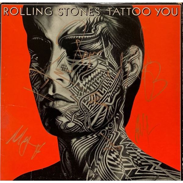 Signed The Rolling Stones Tattoo You Album Cover