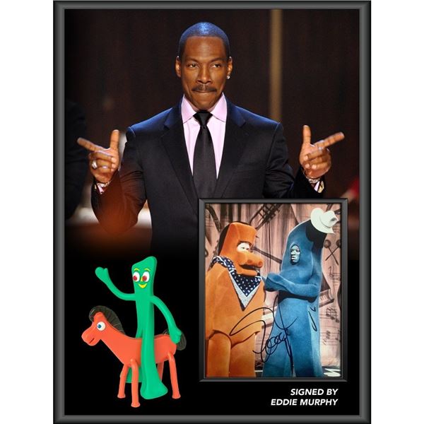 Signed and Framed Eddie Murphy Gumby Collage