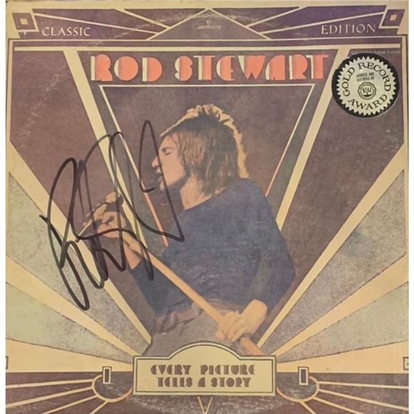 Signed Rod Stewart Every Picture Tells a Story Album Cover