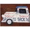 Image 1 : LICENSE PLATE SCULPTURE ~ CALIFORNIA PLATES ~ #2122900