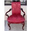 Image 1 : old 19c Mahogany Queen Ann Armchair Side Chair #2123399