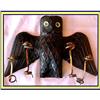 Image 1 : BLACK FOREST CARVED WOOD OWL & SNAKE PIPE RACK #2123438