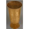 Image 1 : Floral Etched Gold Washed At Deco Glass Vase #2134173