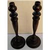 Image 1 : Antique Walnut Turned Candlesticks #2142244