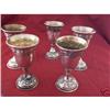 Image 1 : Silver set hallmark (800) 5 small cups Judaica #2142321