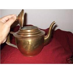 Antique copper teapot rare c1940s #2142324