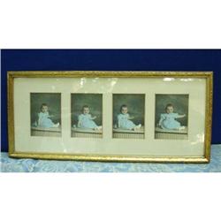 VINTAGE FRAMED PHOTOS - CUTE BABY #2142348