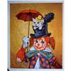 Image 1 : Clown Lithographs-Set of Four #2142484