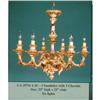 Image 1 : Chandelier with 6 Lights and 3 Cherubs #2142517