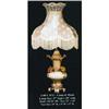 Image 1 : Lamp & Shade - Brown & Gold #2142753