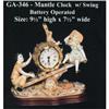 Image 1 : Mantel Clock - Children w/ Swing #2142797