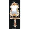 Image 1 : Mirror & Console (white & Gold) #2142817