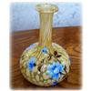 Image 1 : Bohemian Hand Enamel Pebble Spatter Glass Vase #2142962