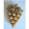 Image 1 : Victorian Dress Clip Rhinestones & Pearl Color #2143042