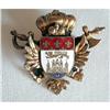 Image 1 : Early Coro Coat-of-Arms Enamel Guilloche Brooch#2143068