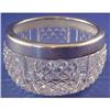 Image 1 : English sterling silver and Crystal Salt Cellar#2143177