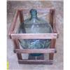Image 1 : Antique French Wine Jug in Crate #2143940