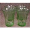 Image 1 : Green FRUIT Tumblers -4- Hazel ATLAS Depression#2144201
