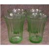 Image 1 : Green FRUIT Tumblers -4- Hazel ATLAS Depression#2144201